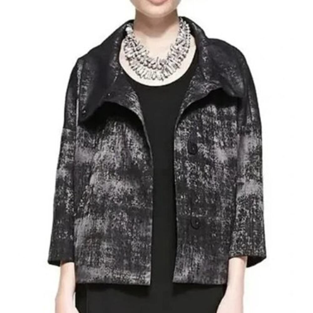 Eileen Fisher Grandeur Abstract Jacket Sz. M